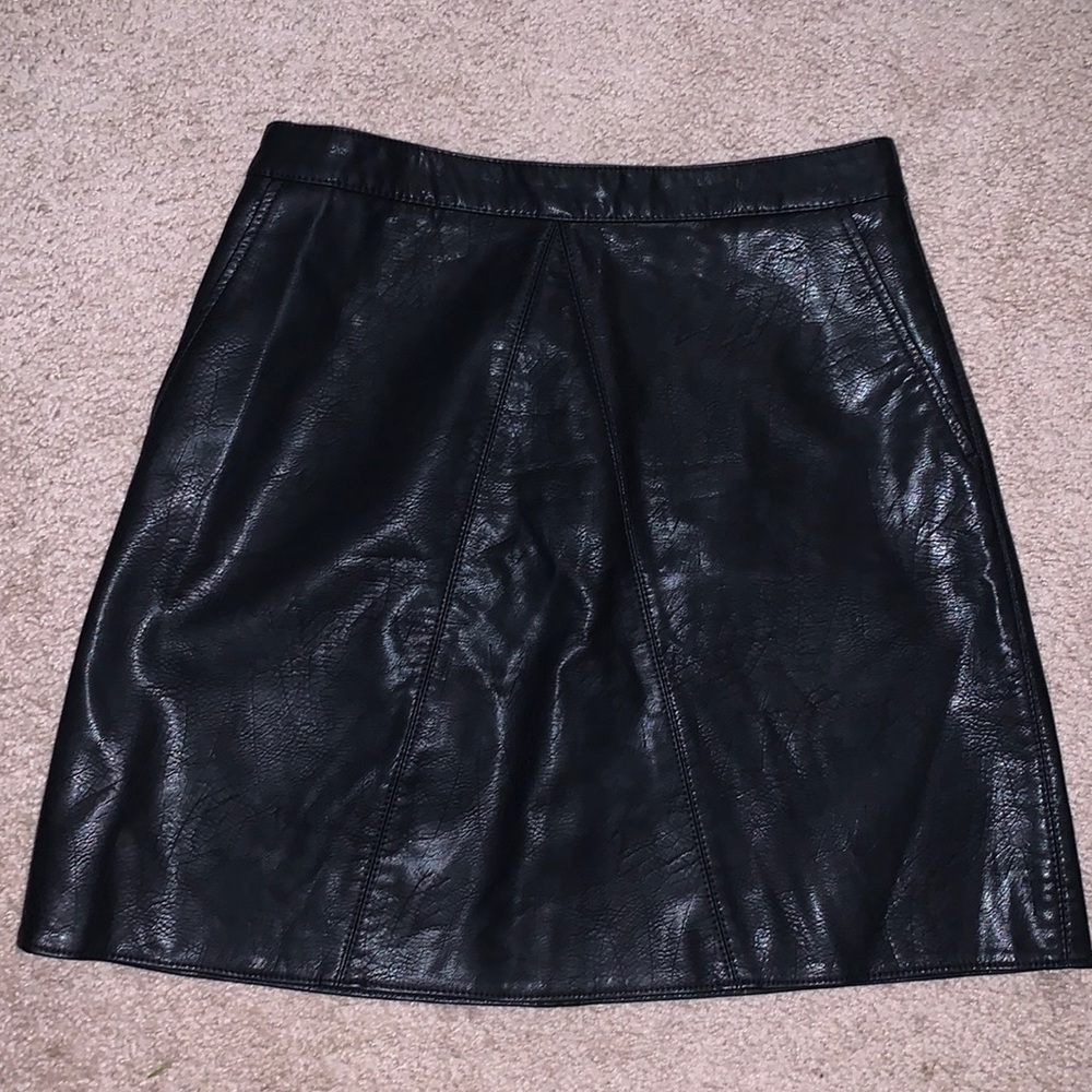 Zara‎ Faux Leather Skirt